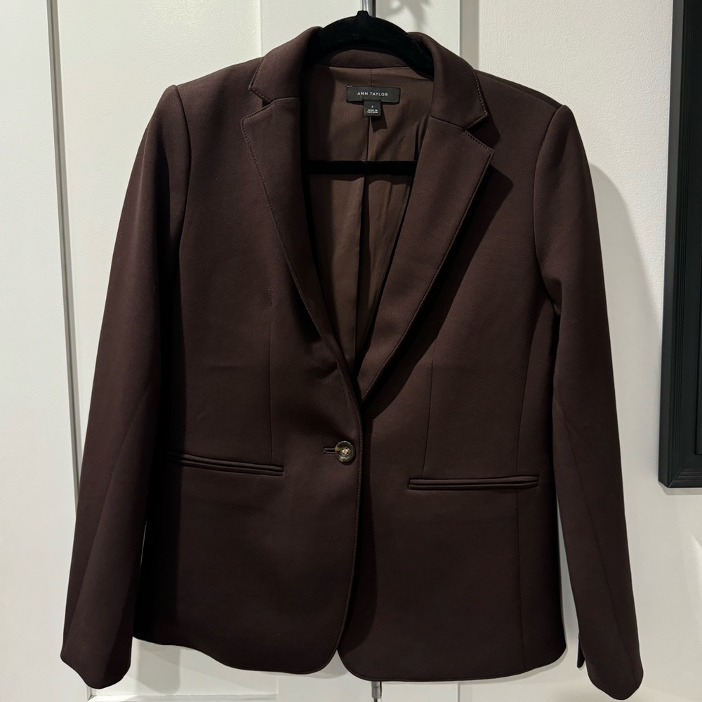 Ann Taylor Suit Jacket - Size 2 - Chocolate Brown